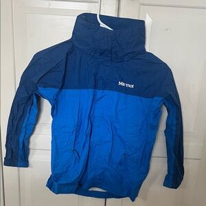Kids Marmot Two-Tone Royal and Navy Blue Wind Jacket